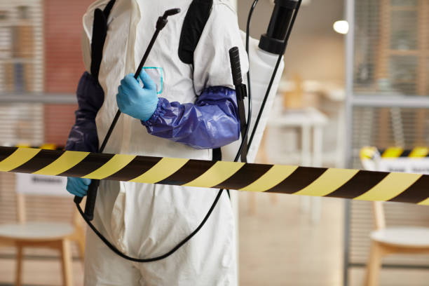 Professional Biohazard Cleanup technician working in Bass Lake, CA
